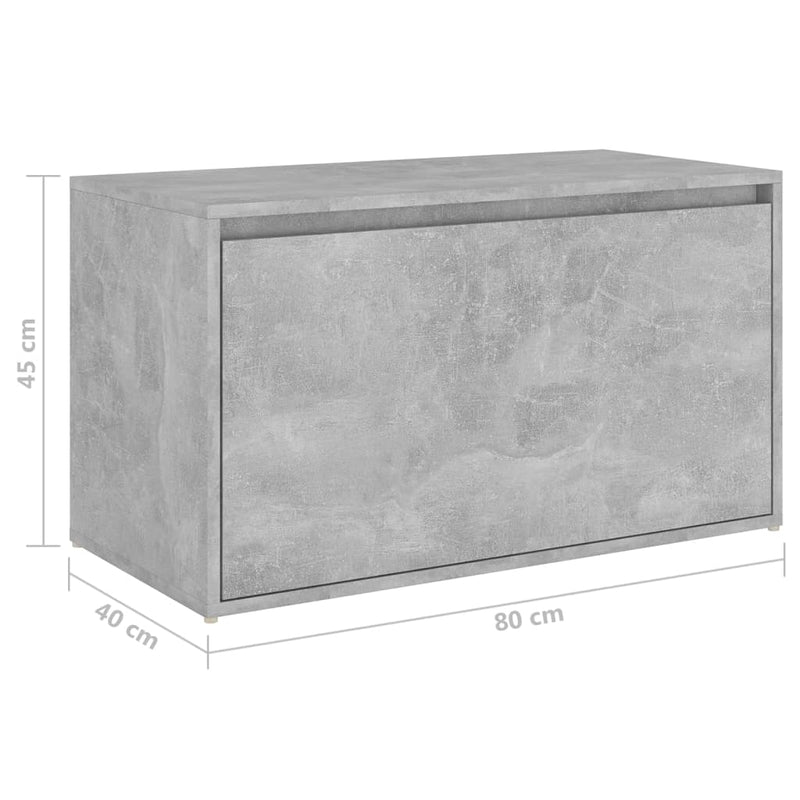 vidaXL Hall Bench 80x40x45 cm Sonoma Oak Engineered Wood