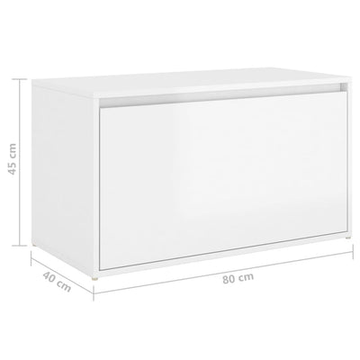 vidaXL Hall Bench 80x40x45 cm Sonoma Oak Engineered Wood