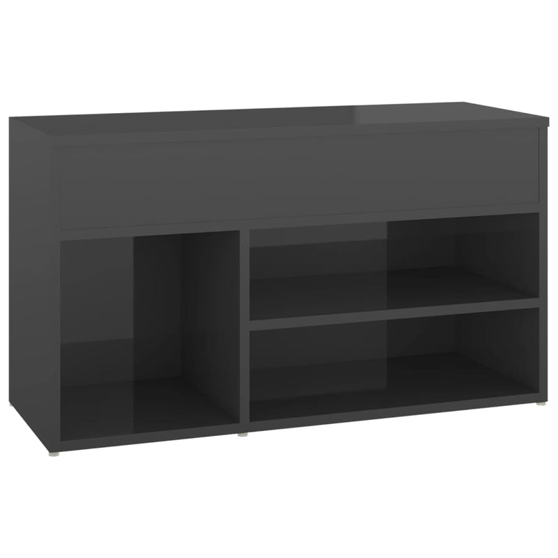 vidaXL Shoe Bench Sonoma Oak 80x30x45 cm Engineered Wood