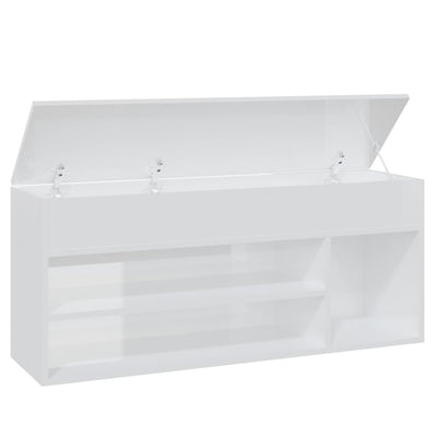 vidaXL Shoe Bench Sonoma Oak 105x30x45 cm Engineered Wood