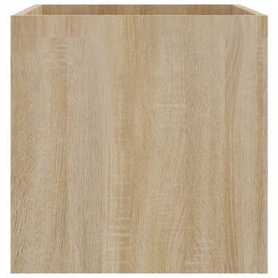 vidaXL Planter Box Smoked Oak 40x40x40 cm Engineered Wood