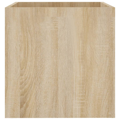 vidaXL Planter Box Smoked Oak 40x40x40 cm Engineered Wood
