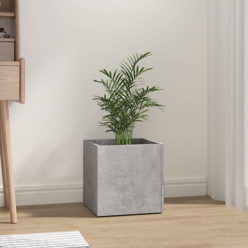 vidaXL Planter Box Smoked Oak 40x40x40 cm Engineered Wood