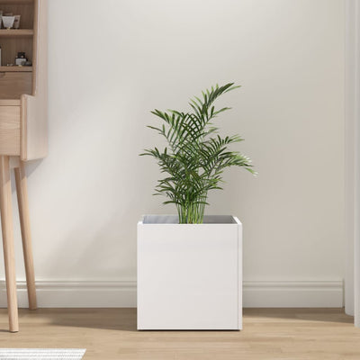 vidaXL Planter Box Smoked Oak 40x40x40 cm Engineered Wood