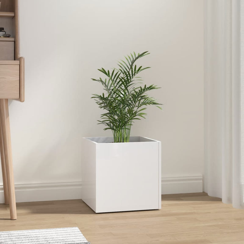 vidaXL Planter Box Smoked Oak 40x40x40 cm Engineered Wood