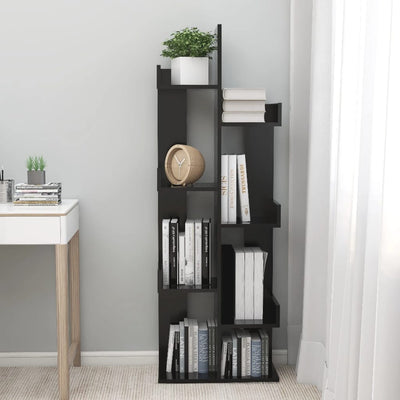 vidaXL Book Cabinet Sonoma Oak 48x25.5x140 cm Engineered Wood
