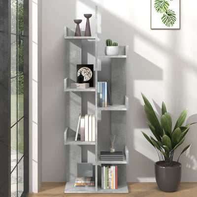 vidaXL Book Cabinet Sonoma Oak 48x25.5x140 cm Engineered Wood