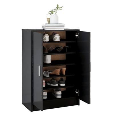 vidaXL Shoe Cabinet Sonoma Oak 60x35x92 cm Engineered Wood