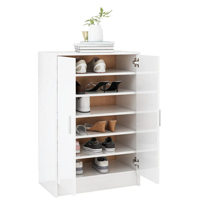 vidaXL Shoe Cabinet Sonoma Oak 60x35x92 cm Engineered Wood