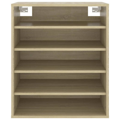 vidaXL Shoe Cabinet Sonoma Oak 60x35x70 cm Engineered Wood