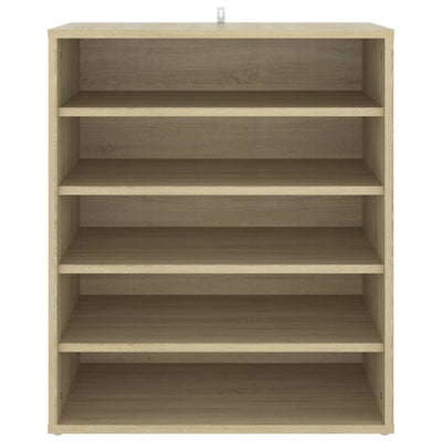 vidaXL Shoe Cabinet Sonoma Oak 60x35x70 cm Engineered Wood
