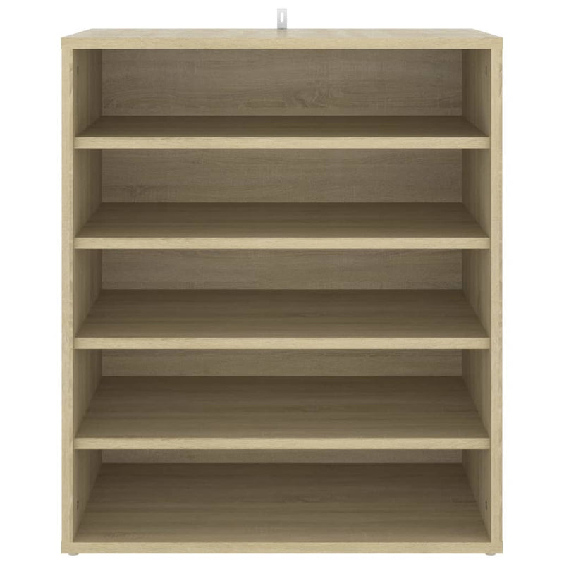vidaXL Shoe Cabinet Sonoma Oak 60x35x70 cm Engineered Wood
