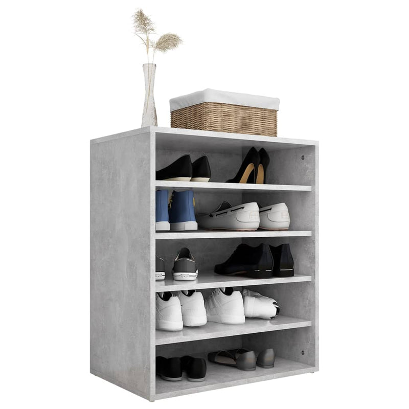 vidaXL Shoe Cabinet Sonoma Oak 60x35x70 cm Engineered Wood