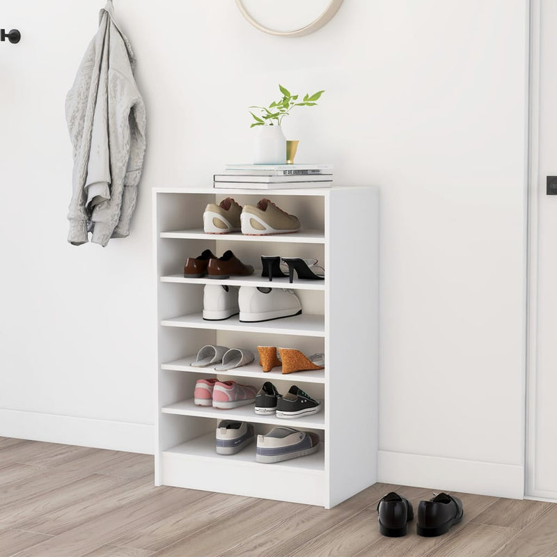 vidaXL Shoe Cabinet Sonoma Oak 60x35x92 cm Engineered Wood