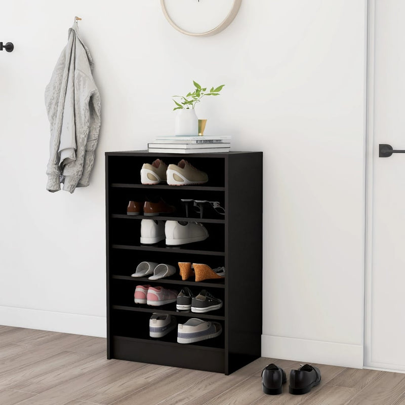 vidaXL Shoe Cabinet Sonoma Oak 60x35x92 cm Engineered Wood