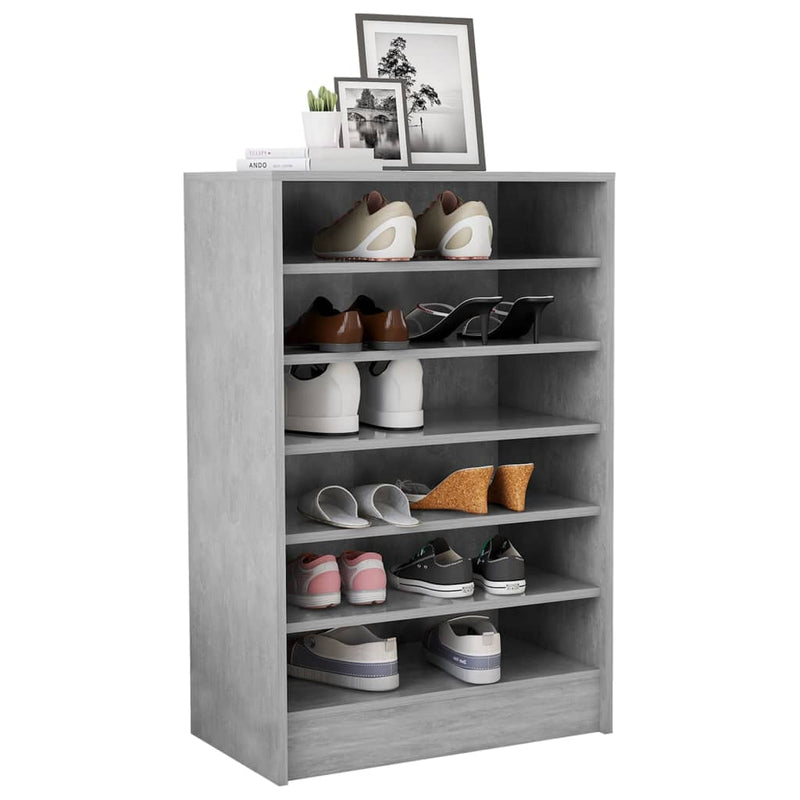 vidaXL Shoe Cabinet Sonoma Oak 60x35x92 cm Engineered Wood