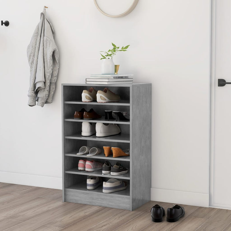 vidaXL Shoe Cabinet Sonoma Oak 60x35x92 cm Engineered Wood