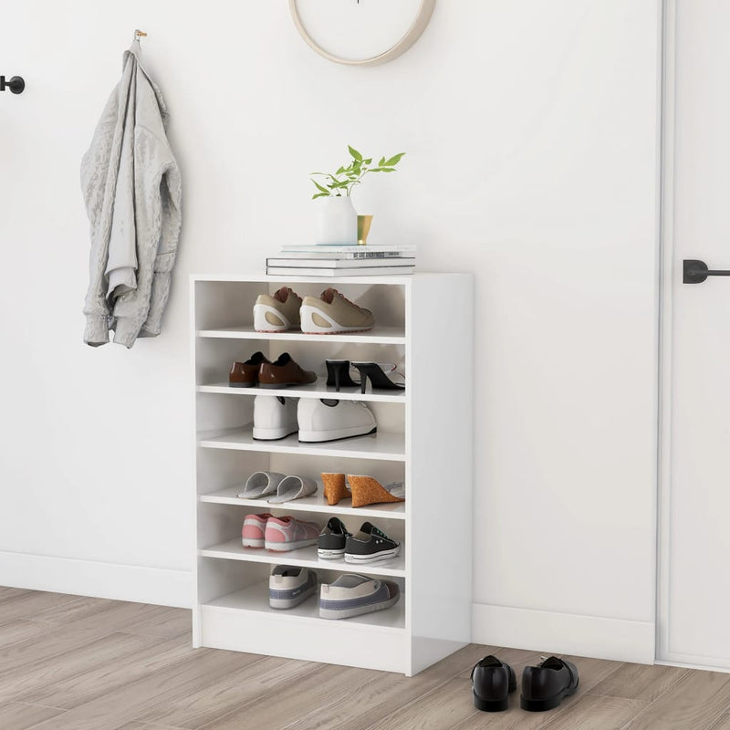 vidaXL Shoe Cabinet Sonoma Oak 60x35x92 cm Engineered Wood