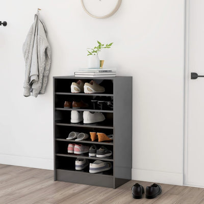 vidaXL Shoe Cabinet Sonoma Oak 60x35x92 cm Engineered Wood