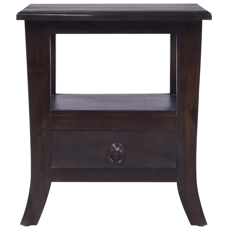 vidaXL Bedside Cabinet Light Black 40x40x45 cm Solid Wood Mahogany