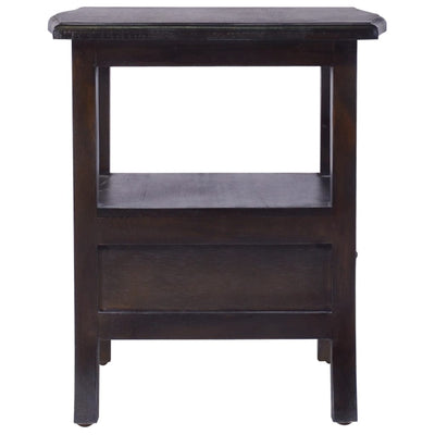 vidaXL Bedside Cabinet Light Black 40x40x45 cm Solid Wood Mahogany