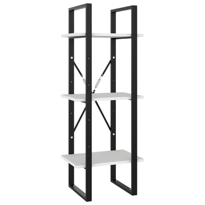 vidaXL 5-Tier Book Cabinet Black 40x30x175 cm Engineered Wood