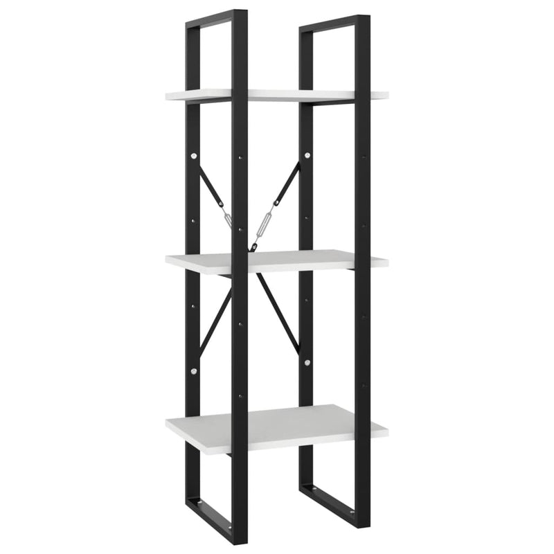 vidaXL 5-Tier Book Cabinet Black 40x30x175 cm Engineered Wood