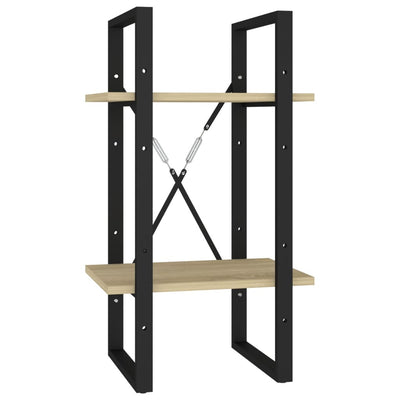 vidaXL 5-Tier Book Cabinet Black 40x30x175 cm Engineered Wood