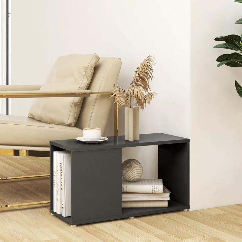 vidaXL TV Cabinet Black 60x24x32cm Engineered Wood