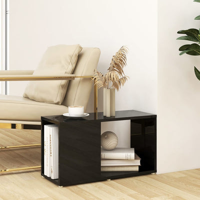 vidaXL TV Cabinet Black 60x24x32cm Engineered Wood