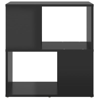 vidaXL Book Cabinet Black 60x24x63 cm Engineered Wood
