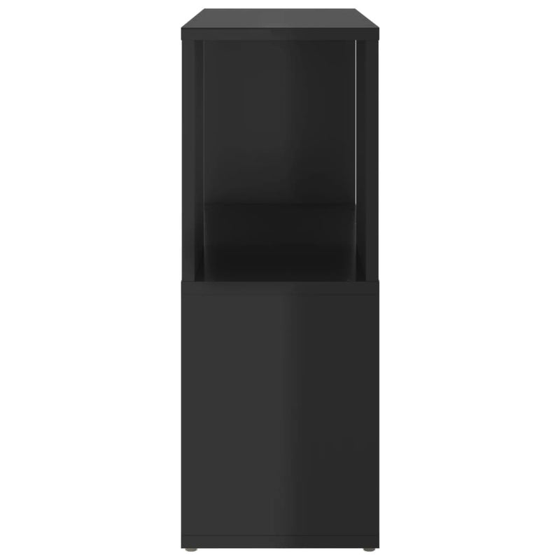 vidaXL Book Cabinet Black 60x24x63 cm Engineered Wood