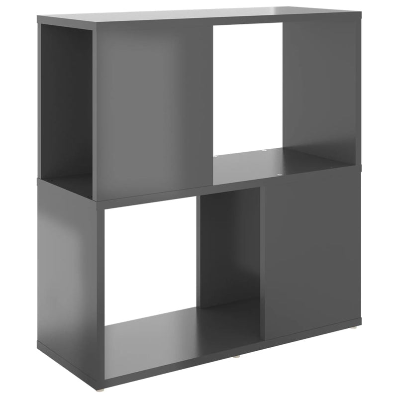 vidaXL Book Cabinet Black 60x24x63 cm Engineered Wood