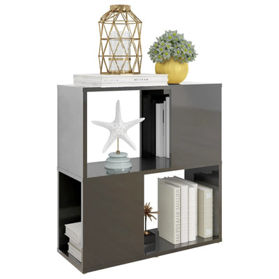 vidaXL Book Cabinet Black 60x24x63 cm Engineered Wood