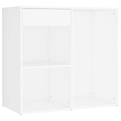 vidaXL LED Dressing Table with 2 Cabinets Concrete Grey Engineered Wood