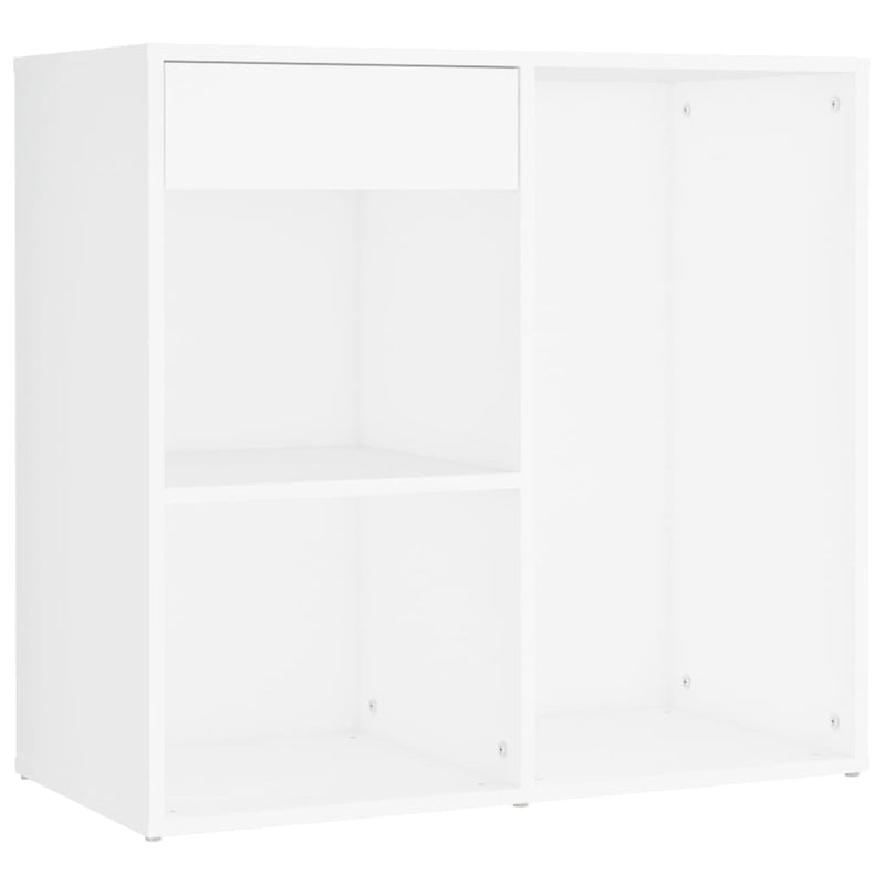 vidaXL LED Dressing Table with 2 Cabinets Concrete Grey Engineered Wood