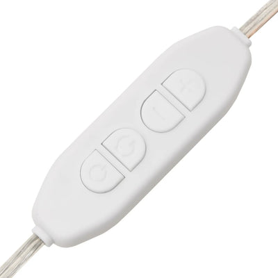 vidaXL LED Dressing Table with 2 Cabinets Concrete Grey Engineered Wood