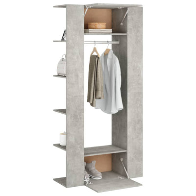 vidaXL Hallway Cabinets 2 pcs Concrete Grey Engineered Wood