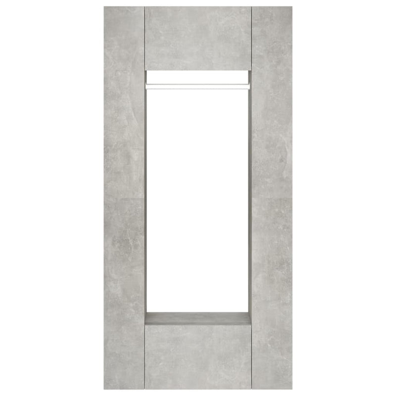 vidaXL Hallway Cabinets 2 pcs Concrete Grey Engineered Wood