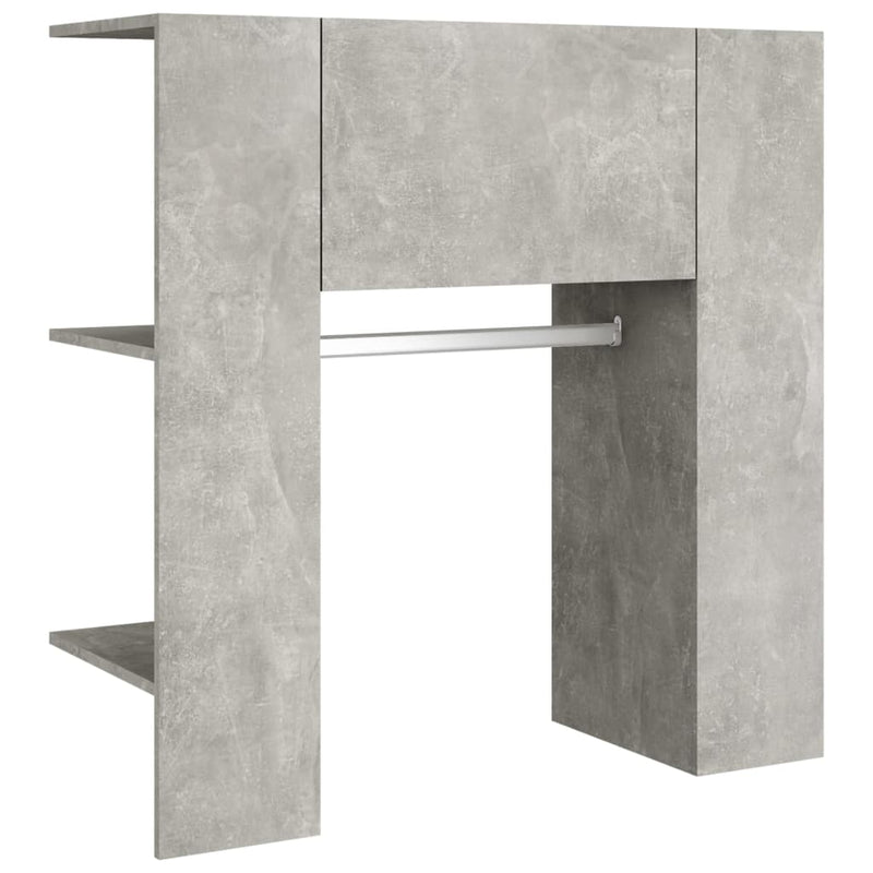 vidaXL Hallway Cabinets 2 pcs Concrete Grey Engineered Wood