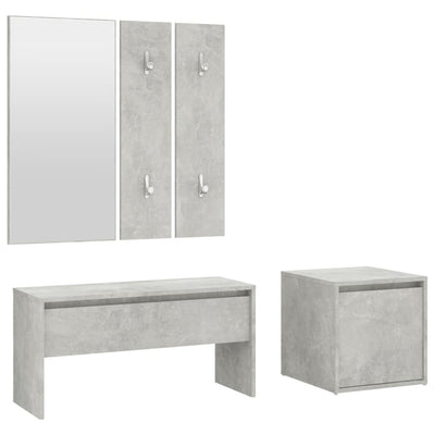 vidaXL Hallway Furniture Set Sonoma Oak Engineered Wood