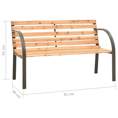 vidaXL Children Garden Bench 81 cm Solid Wood Chinese Fir