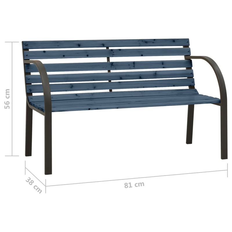 vidaXL Children Garden Bench 81 cm Solid Wood Chinese Fir