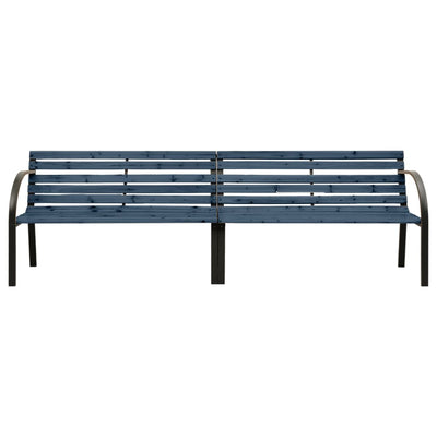 vidaXL Twin Garden Bench 241 cm Solid Wood Chinese Fir