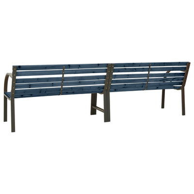 vidaXL Twin Garden Bench 241 cm Solid Wood Chinese Fir