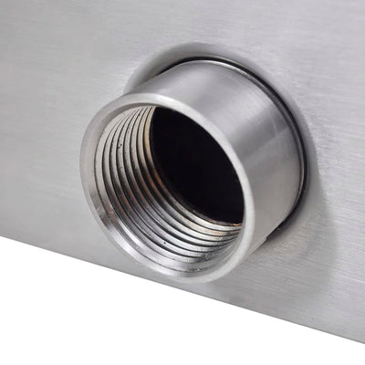 vidaXL Rectangular Waterfall Pool Fountain Stainless Steel 110 cm