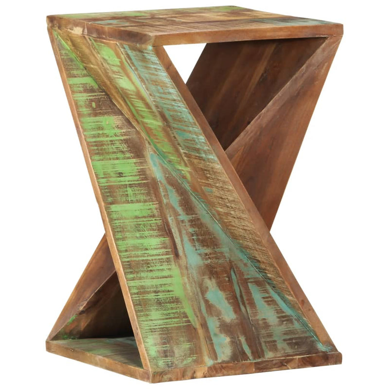 vidaXL Side Table 35x35x55 cm Solid Wood Reclaimed
