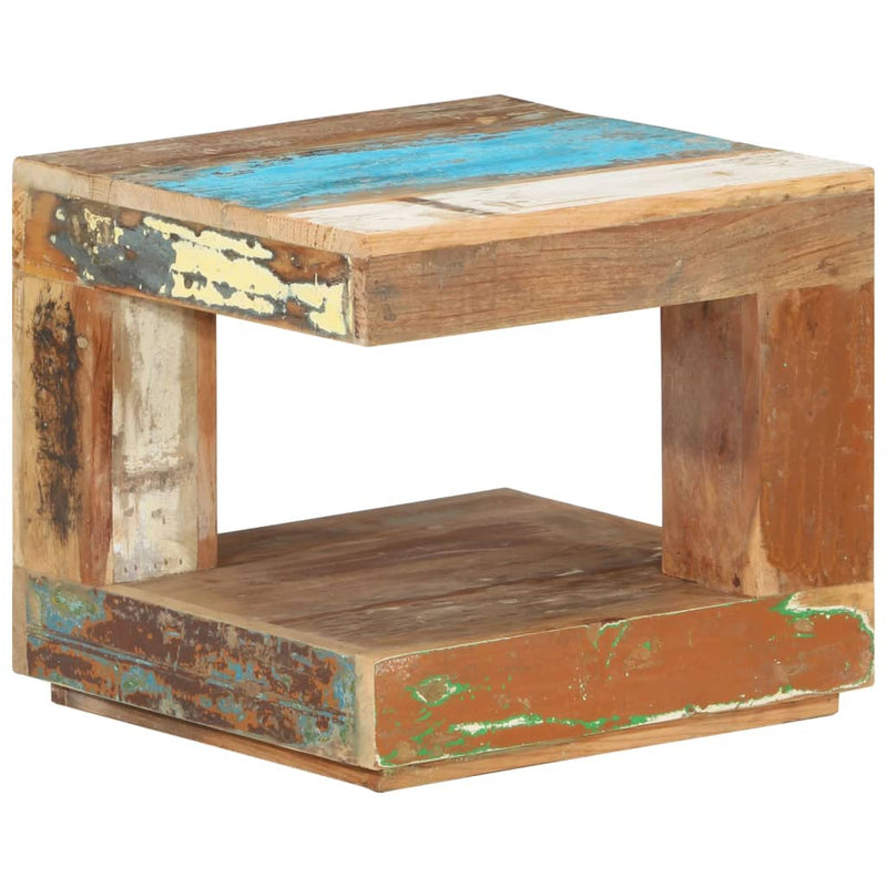 vidaXL Coffee Table 45x45x40 cm Solid Wood Reclaimed