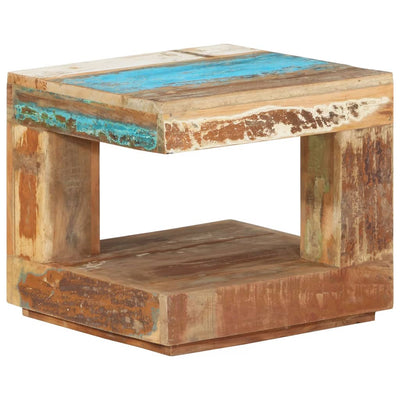 vidaXL Coffee Table 45x45x40 cm Solid Wood Reclaimed