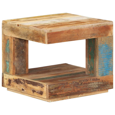 vidaXL Coffee Table 45x45x40 cm Solid Wood Reclaimed